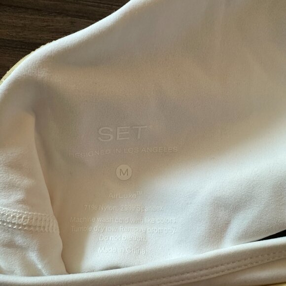 SET Active Airluxe Breathe Layer Scoop Bra Butter M - Picture 5 of 5